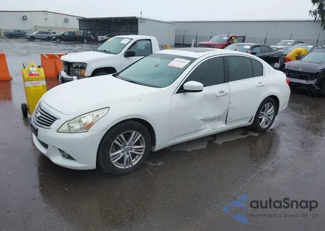2012 Infiniti G25 Journey z USA, uszkodzony, nr VIN JN1DV6AP1CM810979